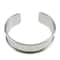 12 Pack: Rhodium Cuff Bracelet with Inlay by Bead Landing&#x2122;